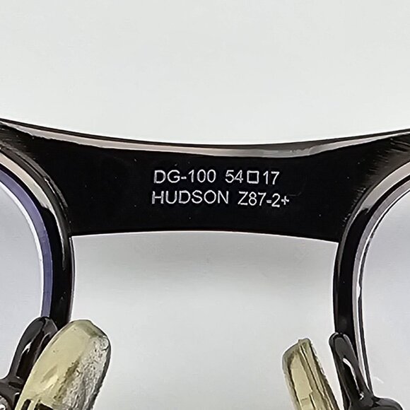Hudson Optical DG-100 Black PSS-45 Safety Eyeglasses Frame w/ Side Shields 54mm - Picture 8 of 14